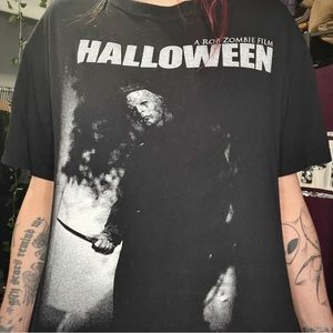 Vintage Rob Zombie’s Halloween 2007 Michael Myers Movie Promo Tee